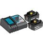 MAKITA SET 8 Baterija BL1850Bx2 + Punjač brzi DC18RC