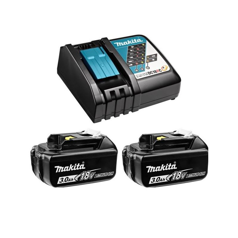 MAKITA SET 7 Baterija BL1830Bx2 + Punjač brzi DC18RC